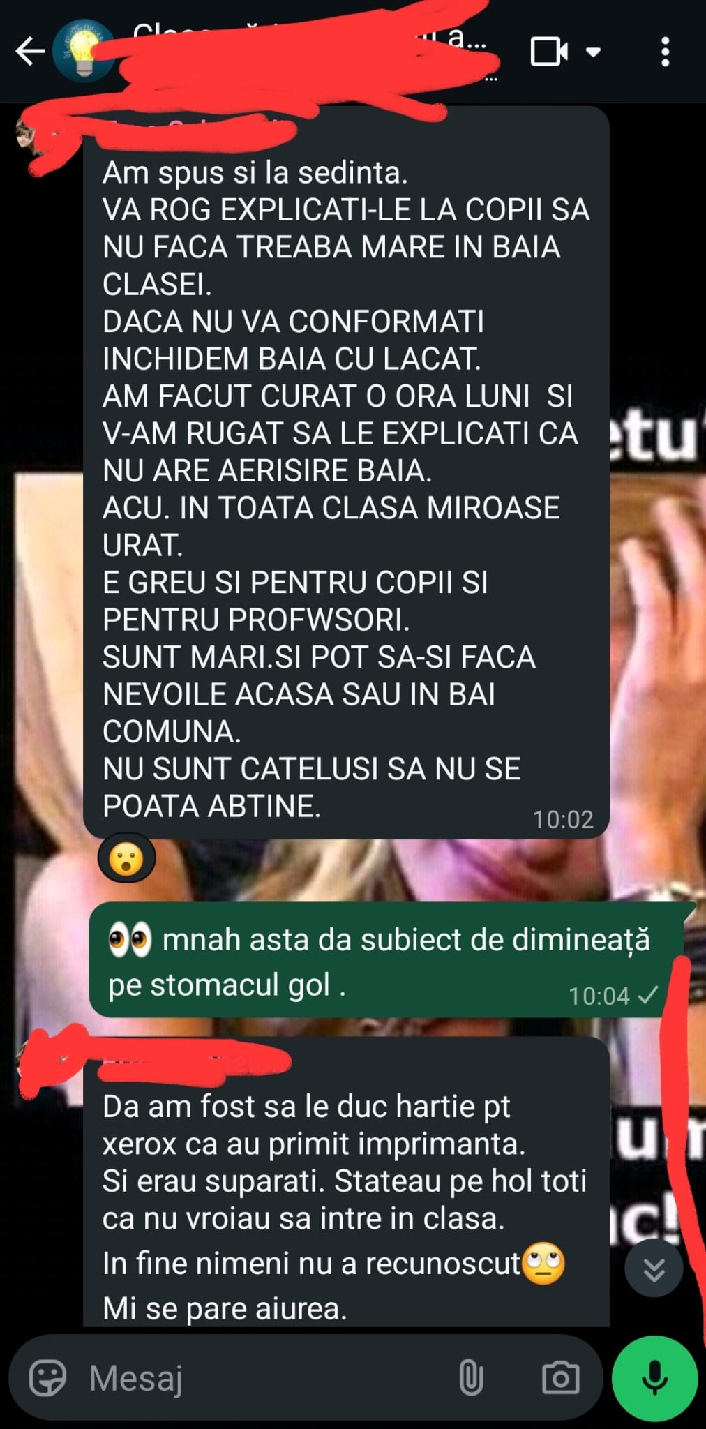 Cum e mai bine: Cu WC-ul  în curte sau în clasă?