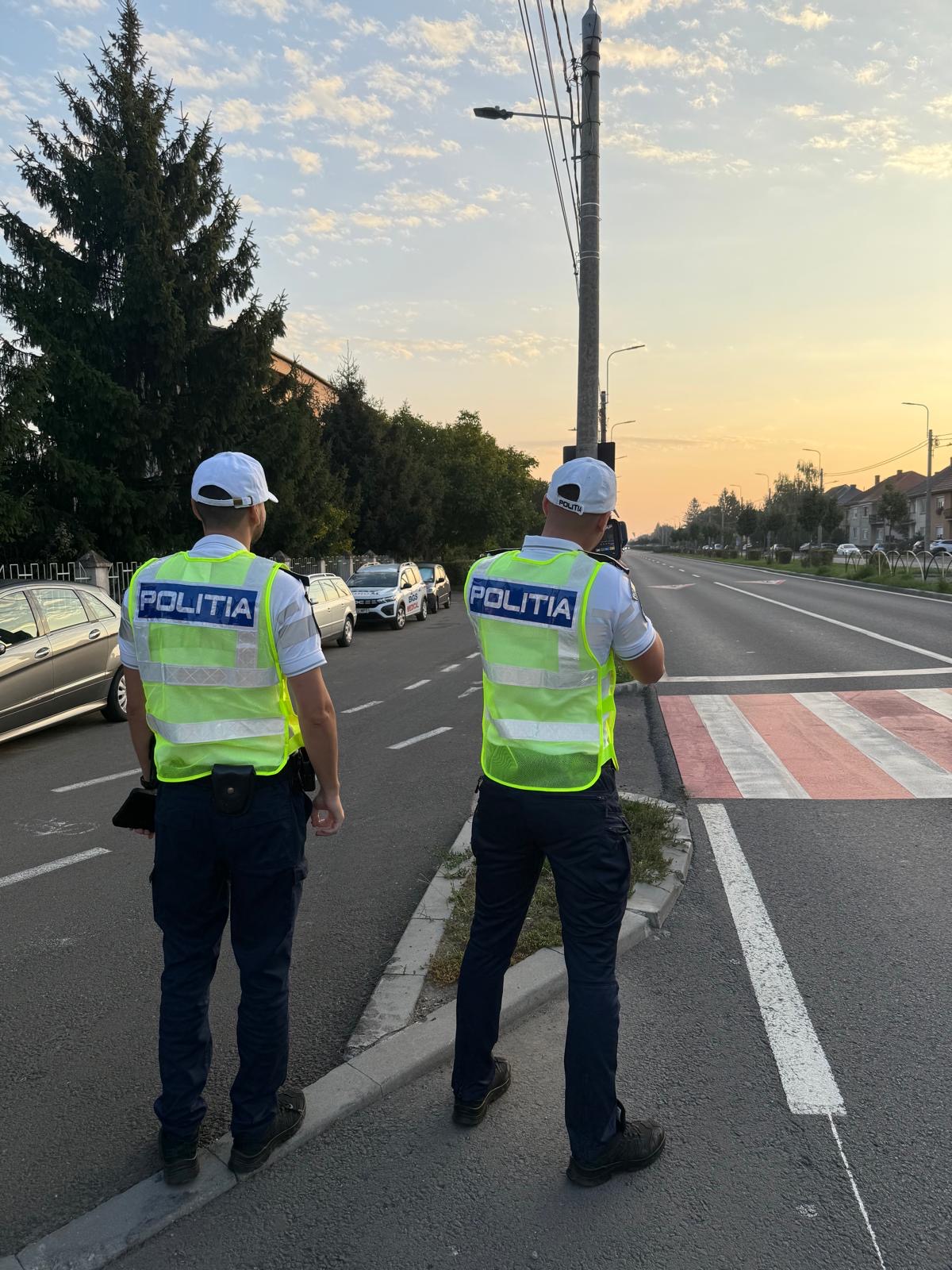 Acțiuni ale polițiștilor pentru siguranța rutieră