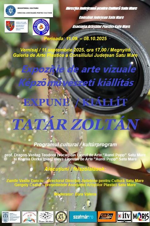 Vernisaj de artă vizuală la Satu Mare: Tatár Zoltán János expune la Galeria de Arte Plastice