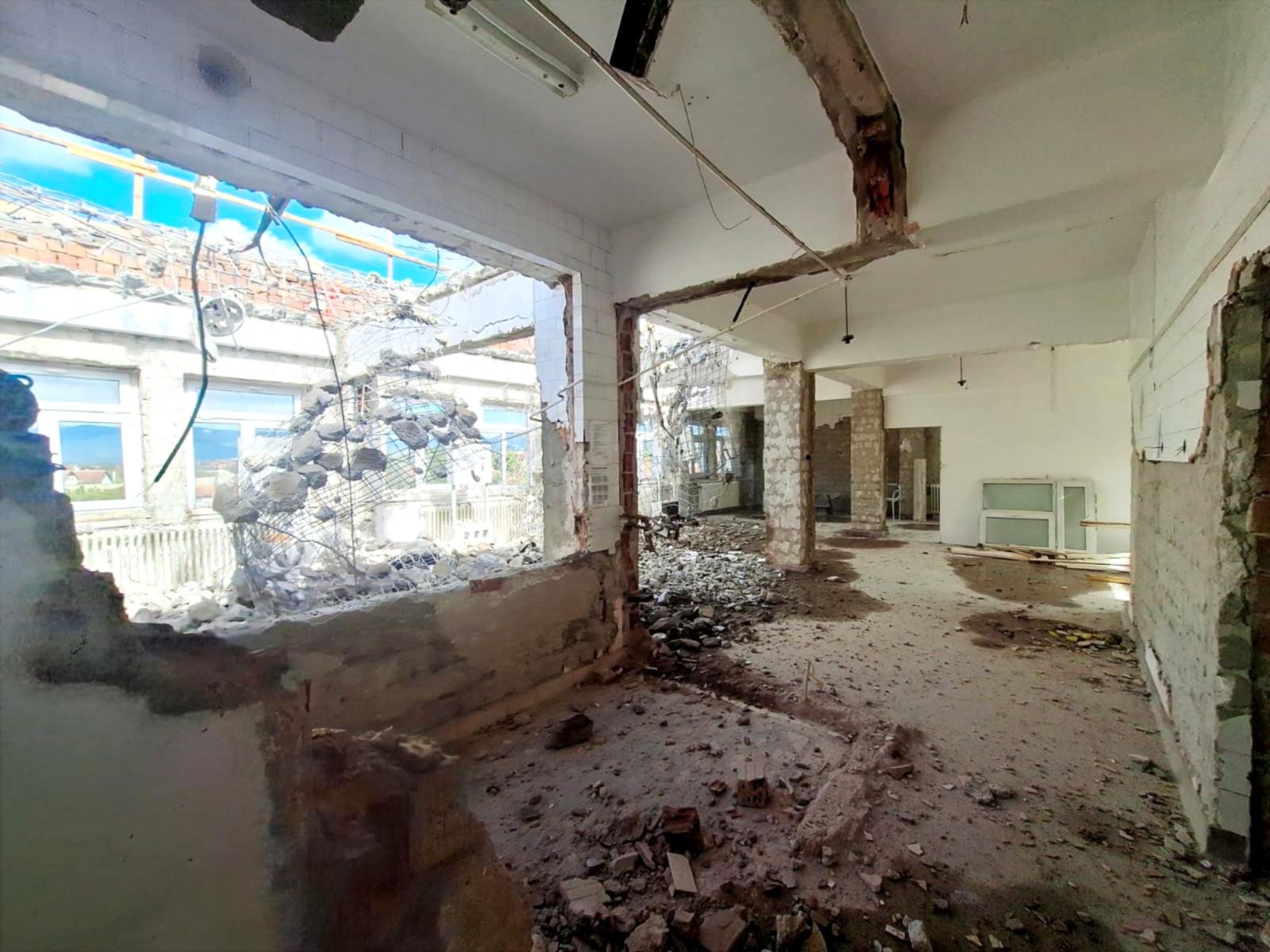 FOTO. ȘANTIER. Spitalul Orășenesc Negrești-Oaș, în plin proces de transformare cu fonduri europene