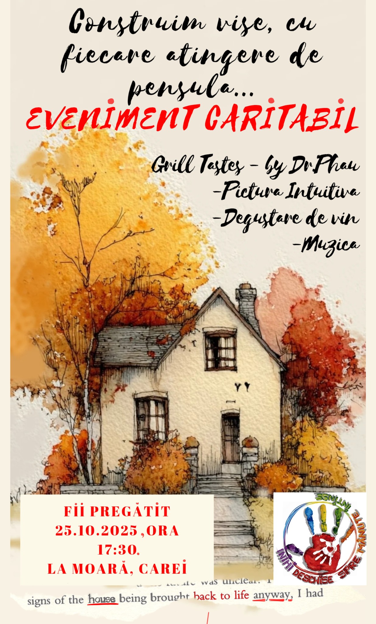 Eveniment caritabil la Carei: “Gătim cu suflet. Pentru suflete.” – la ,,La Moara”