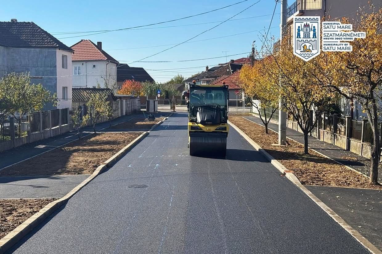 Strada Toamnei a fost asfaltată complet — un nou pas spre un oraș modern