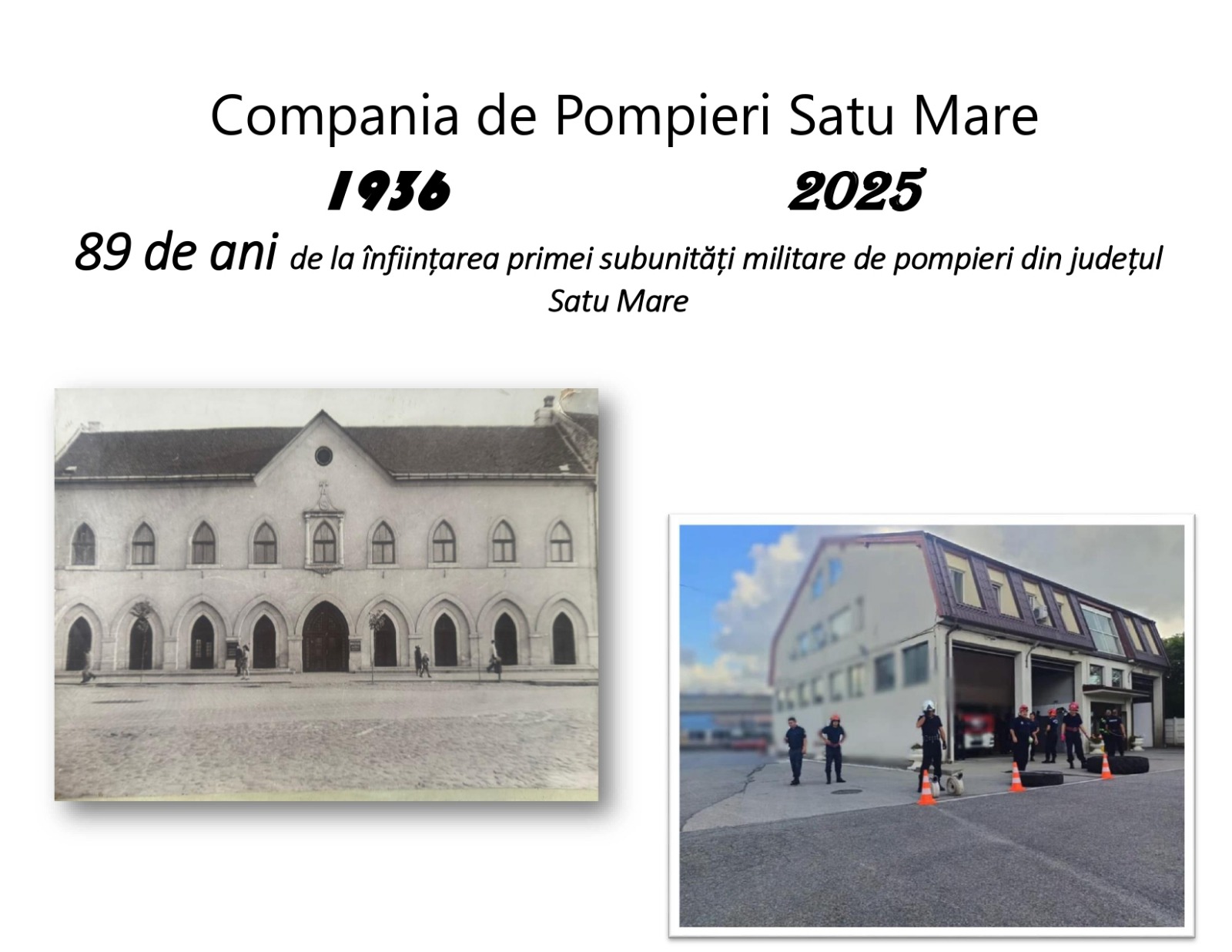 CONTINUITATE. 89 de ani de la înființarea Detașamentului de Pompieri Satu Mare