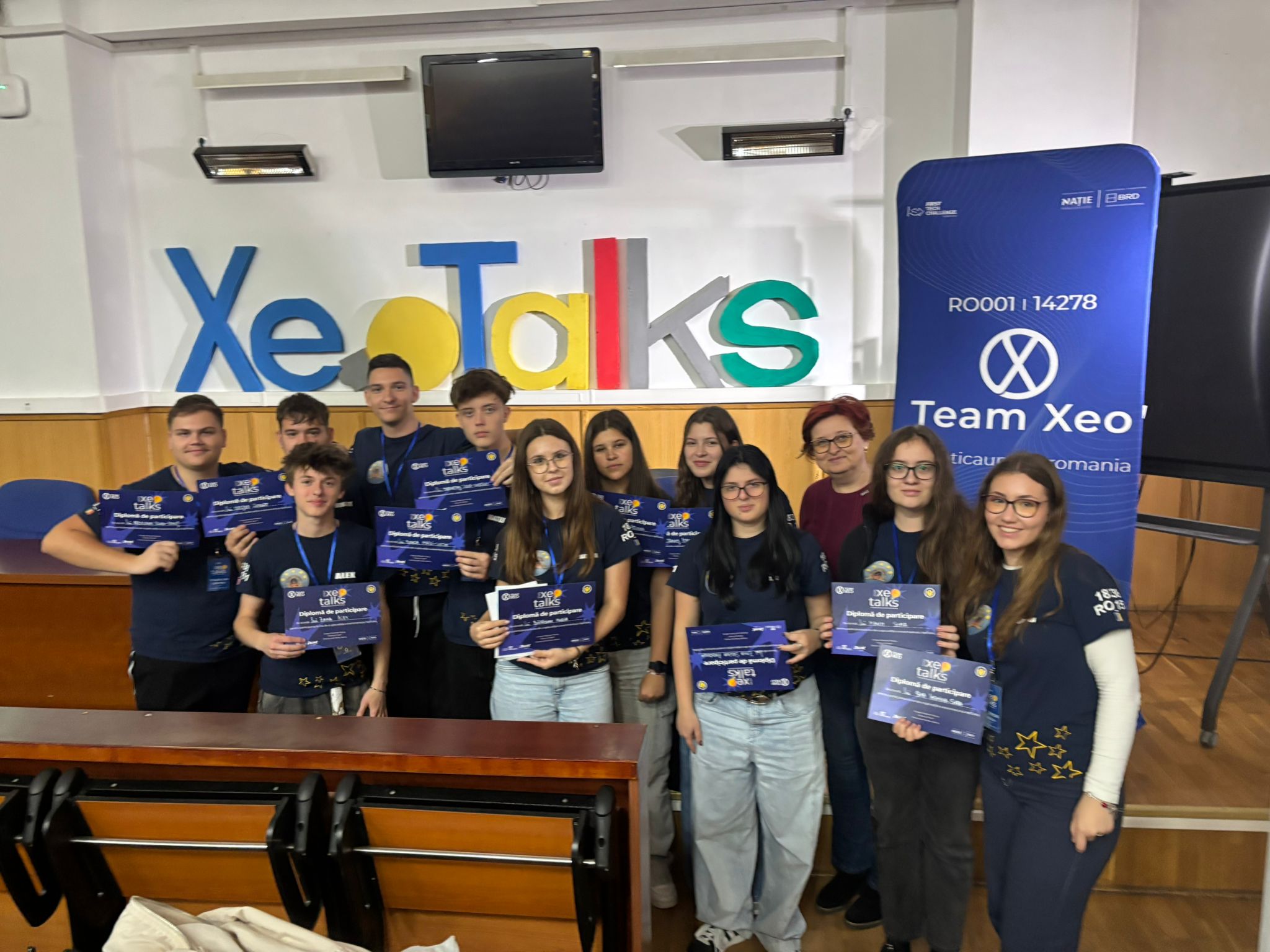 StarTech, echipa reprezentativă a Colegiului Național „Ioan Slavici”, la XeoTalks 2025 – trei zile de inspirație, învățare și descoperire