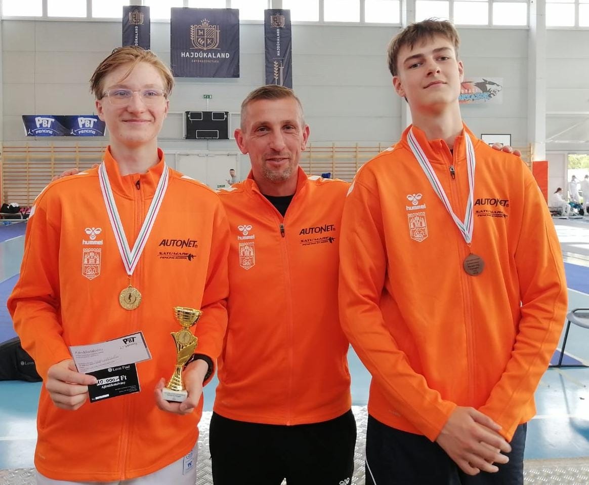 Aur pentru spadasinii  sătmăreni la prima etapă a Circuitului „Kulcsár Győző”