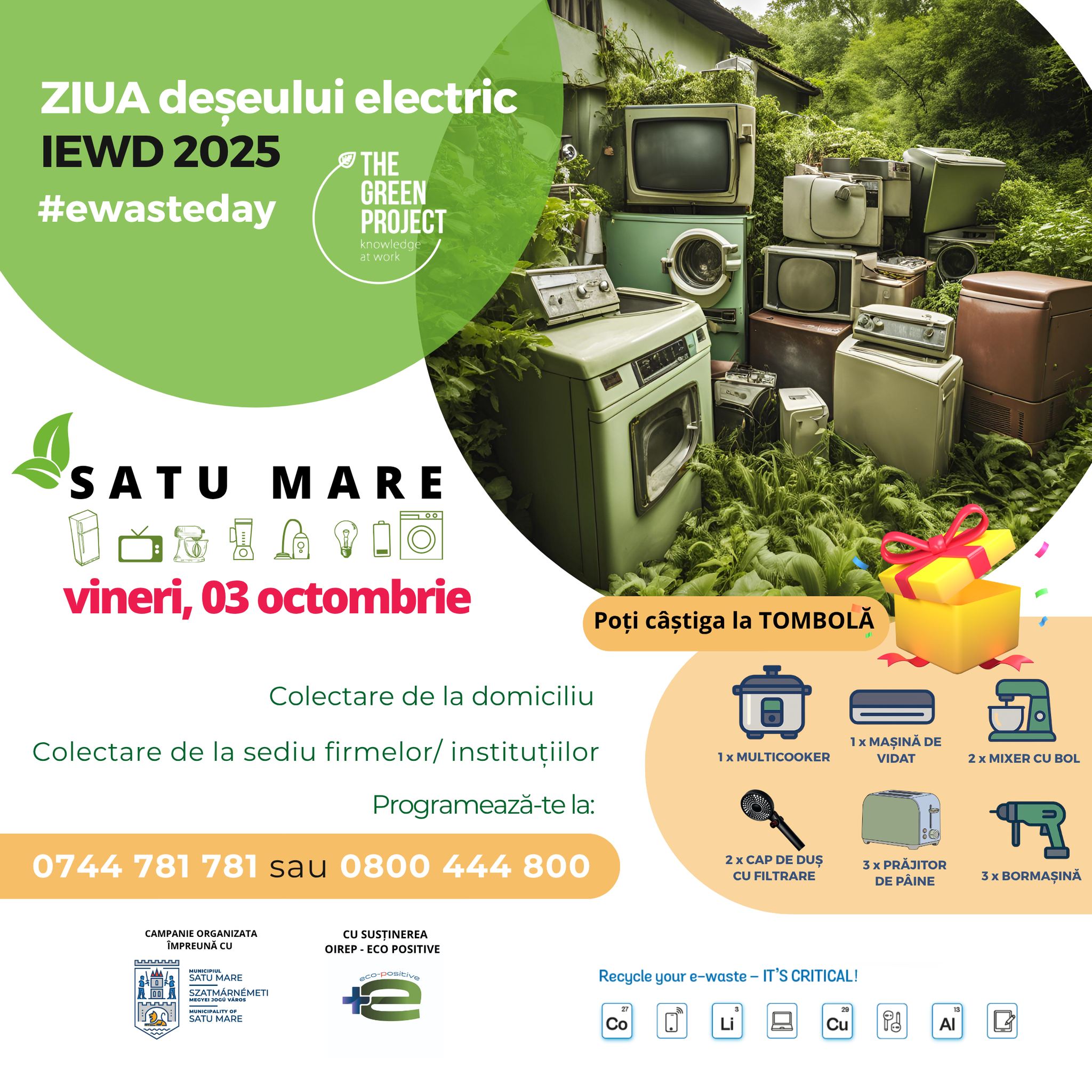 Satu Mare organizează o nouă campanie de colectare a aparatelor electrice