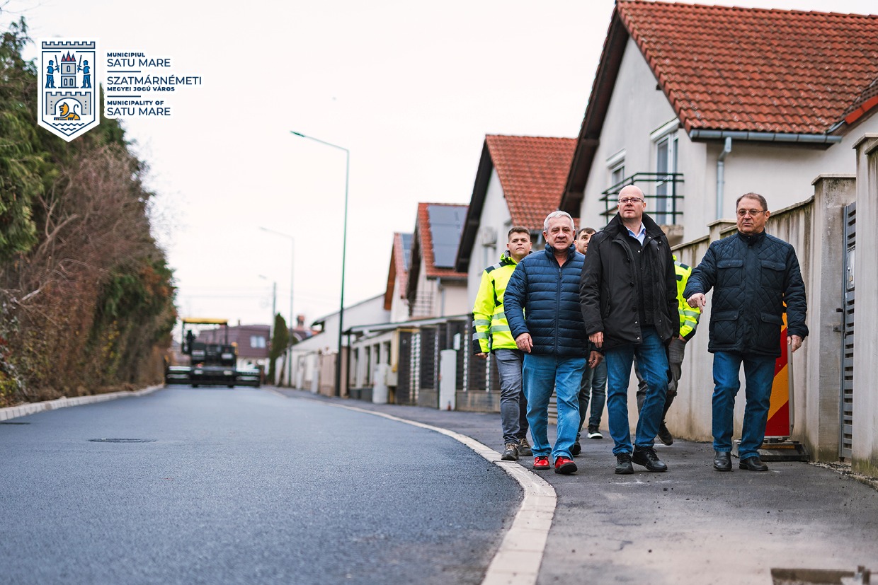 Un obiectiv îndeplinit de Primăria Municipiului Satu Mare: 22 de străzi modernizate în doar 18 luni
