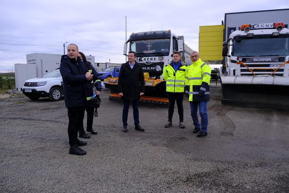 INSPECȚIE. Cătălin Filip: Județul Satu Mare, pregătit pentru ninsori