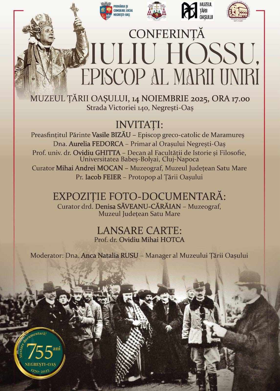MEMORIE Omagiu Cardinalului Iuliu Hossu la Muzeul Țării Oașului