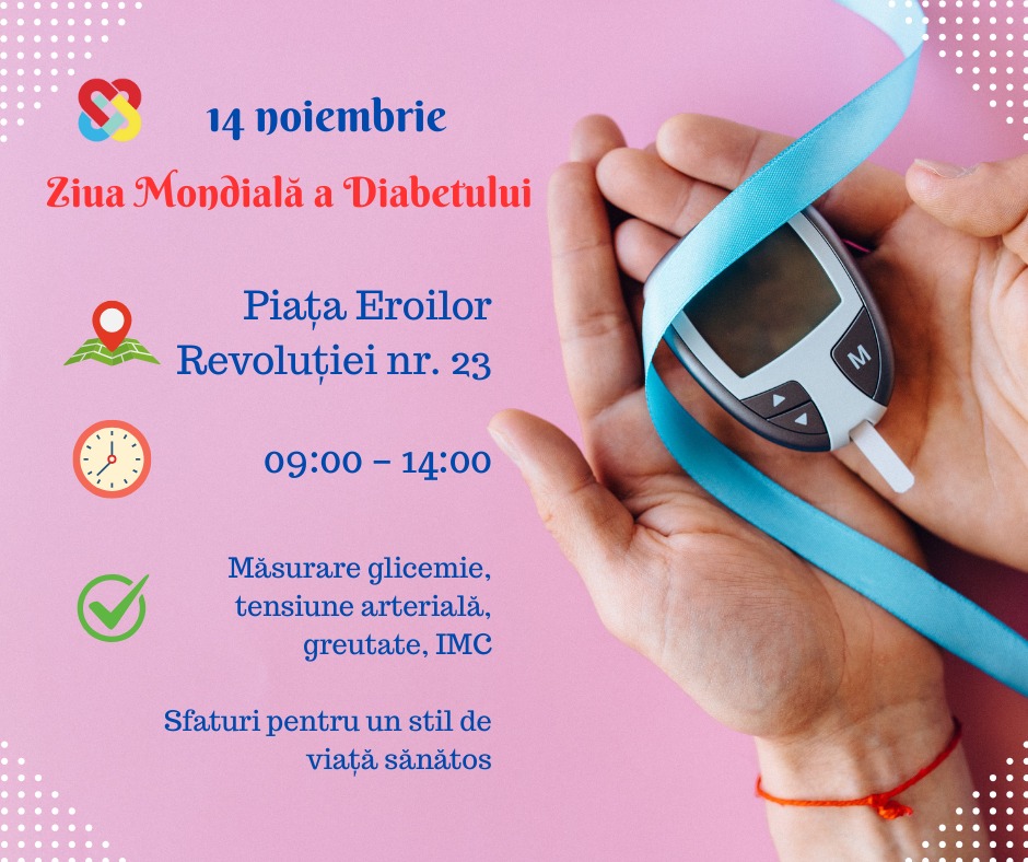 SĂNĂTATE Ziua Mondială a Diabetului, marcată la Satu Mare printr-o acțiune gratuită de informare și măsurători