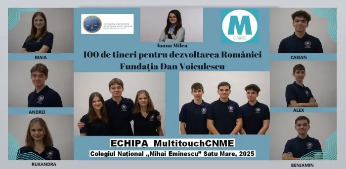 EXCELENȚĂ Șapte membri ai Echipei Multitouch CNME, incluși în campania „100 de tineri pentru dezvoltarea României”