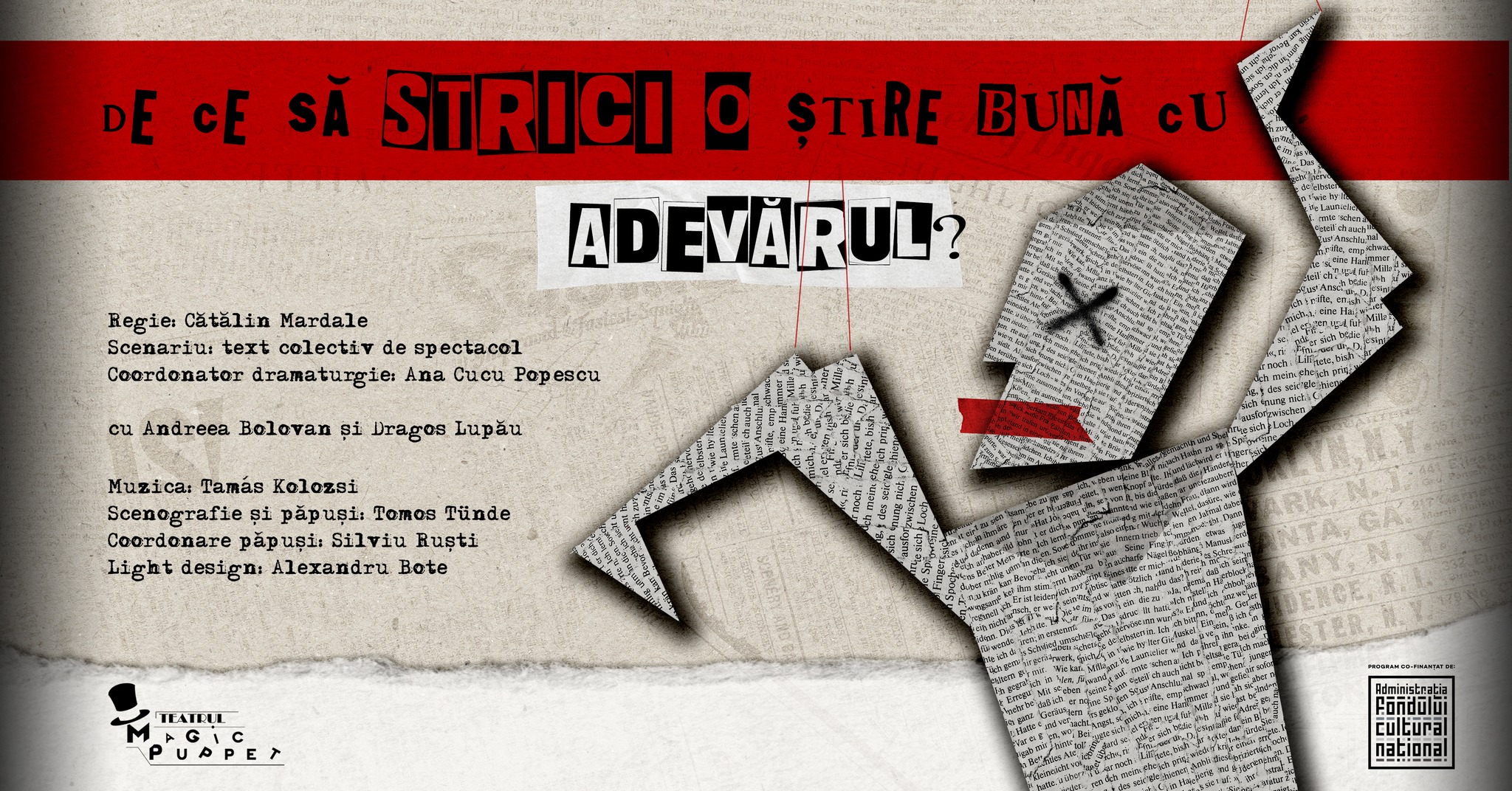 TEATRU. „De ce să strici o știre bună cu adevărul?” – o satiră despre mass-media și adevăr, pe scena Teatrului de Nord