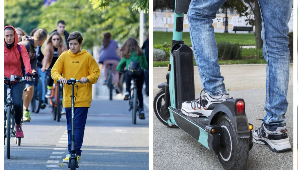 Reguli noi pentru trotinetiști. Se schimbă legea privind circulația trotinetelor electrice în România
