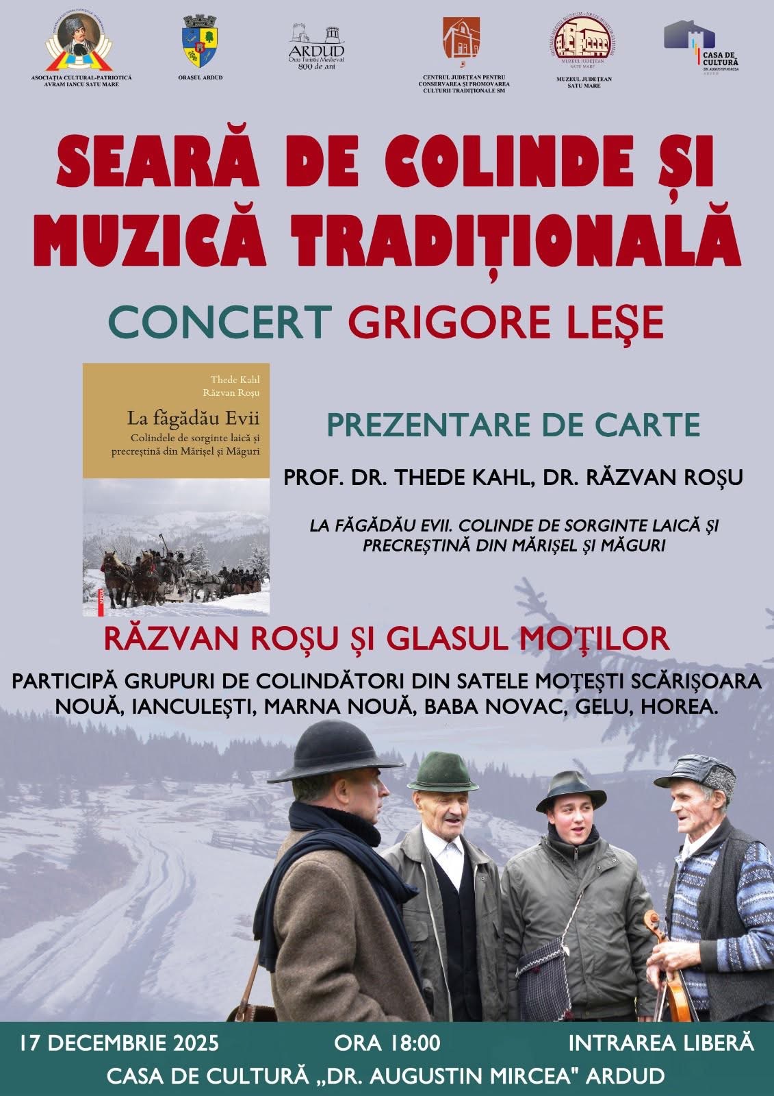 Grigore Leșe, la Ardud – O seară de colinde autentice și tradiții vii