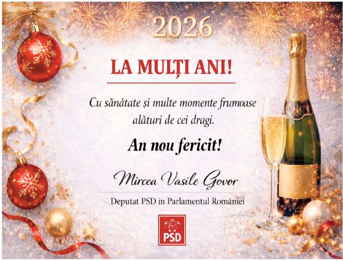 Felicitări de AN NOU 2026 - INSTITUŢII!