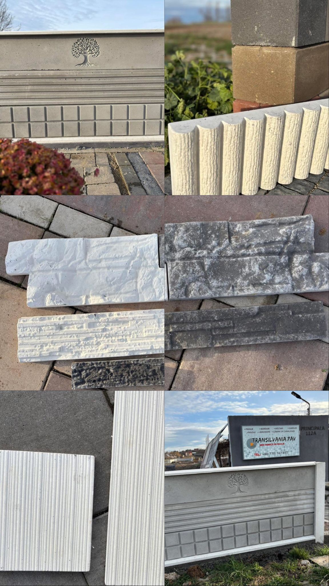OFERTĂ. Transilvania Pav lansează noi modele de plăci de gard moderne: dublă față și modele decorative premium