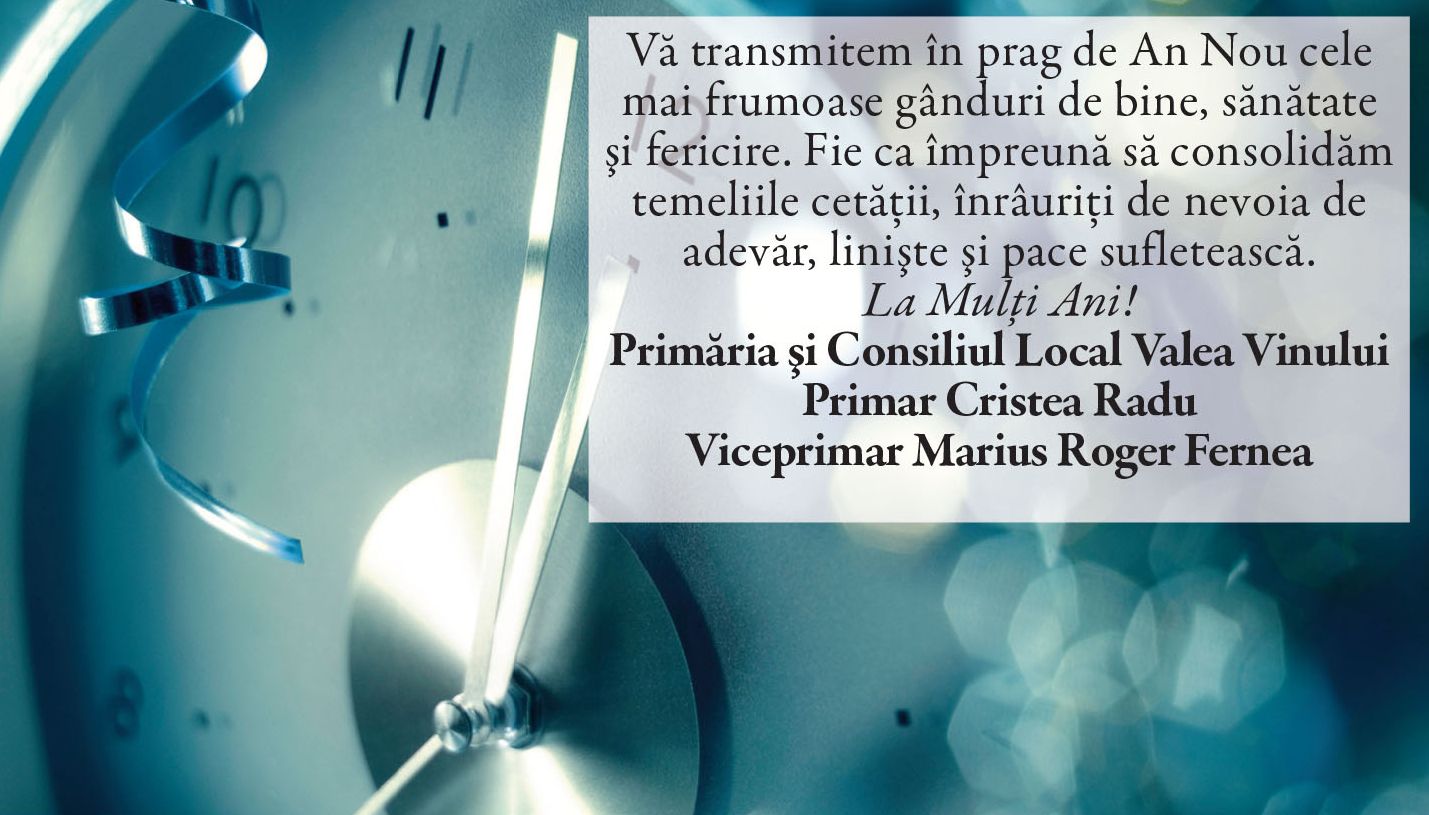 Felicitări de AN NOU 2026 - Primării!