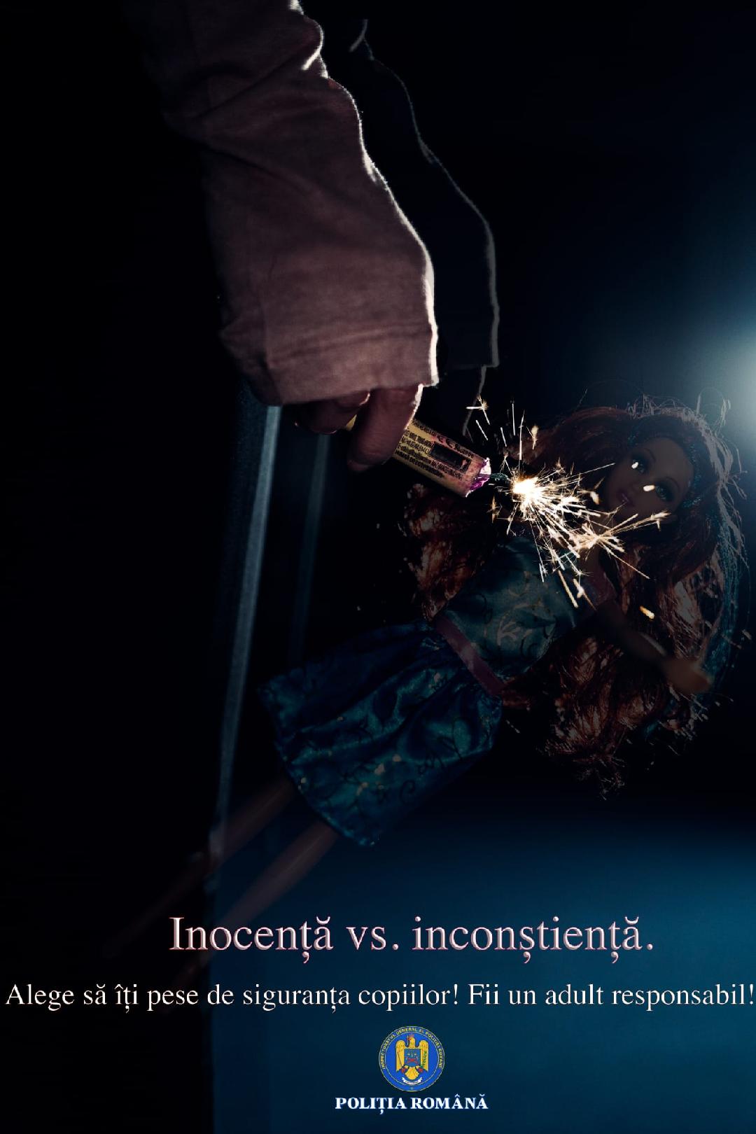 PREVENȚIE Atenție la folosirea articolelor pirotehnice! Siguranța trebuie să primeze în perioada sărbătorilor