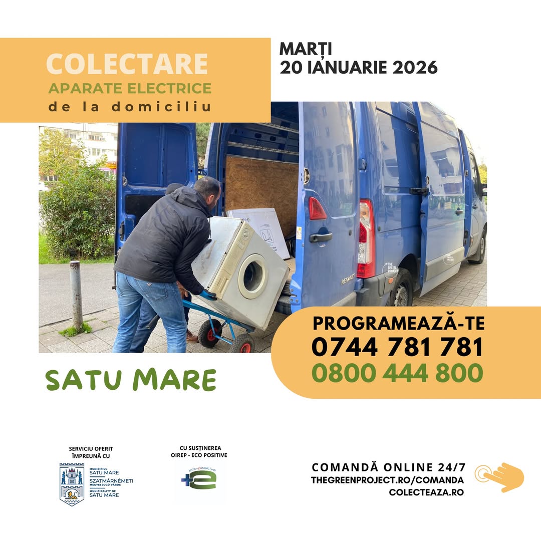 Primăria Satu Mare anunță o nouă campanie de colectare a aparatelor electrice și electronice