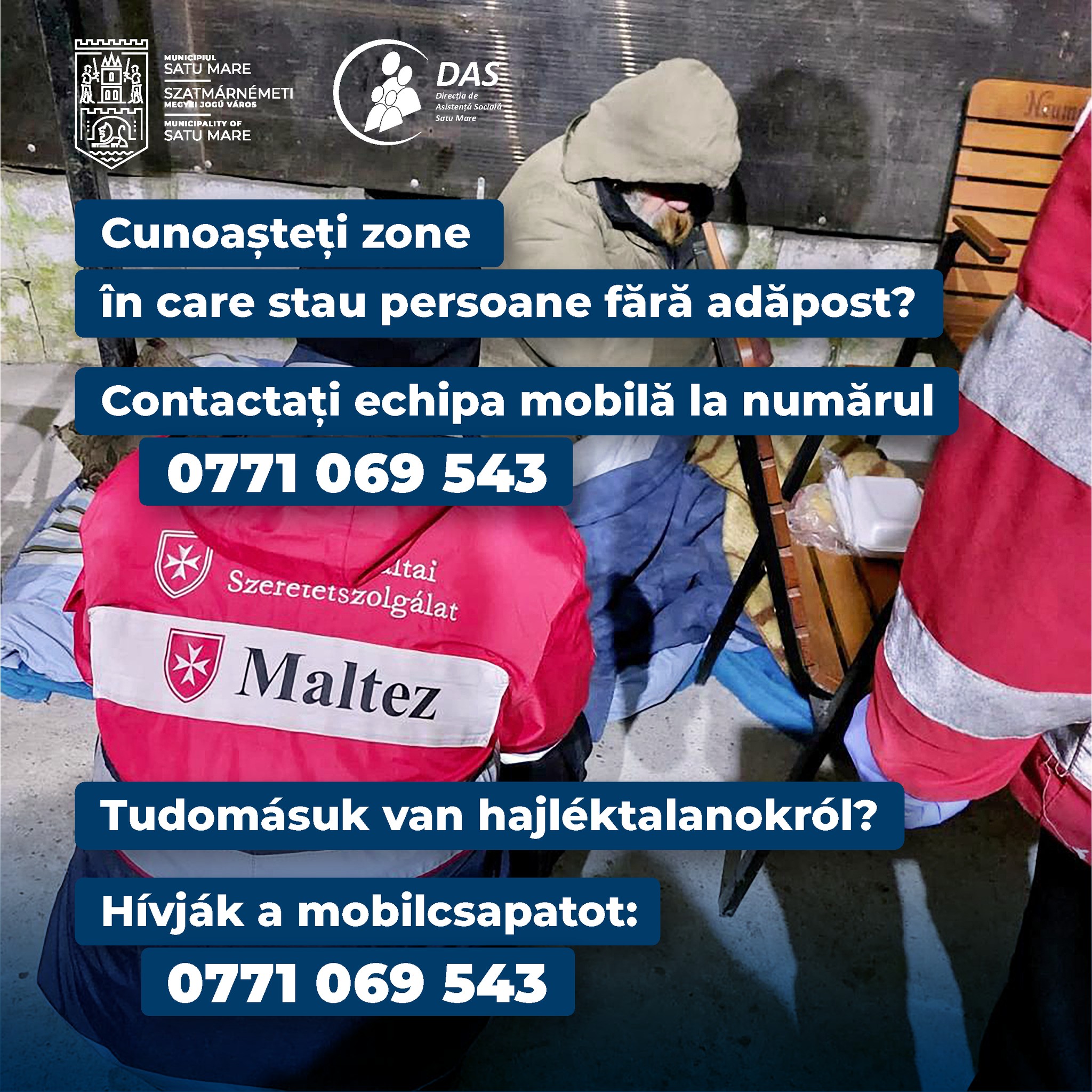 Echipe mobile în teren pentru sprijinirea persoanelor fără adăpost, pe fondul temperaturilor scăzute