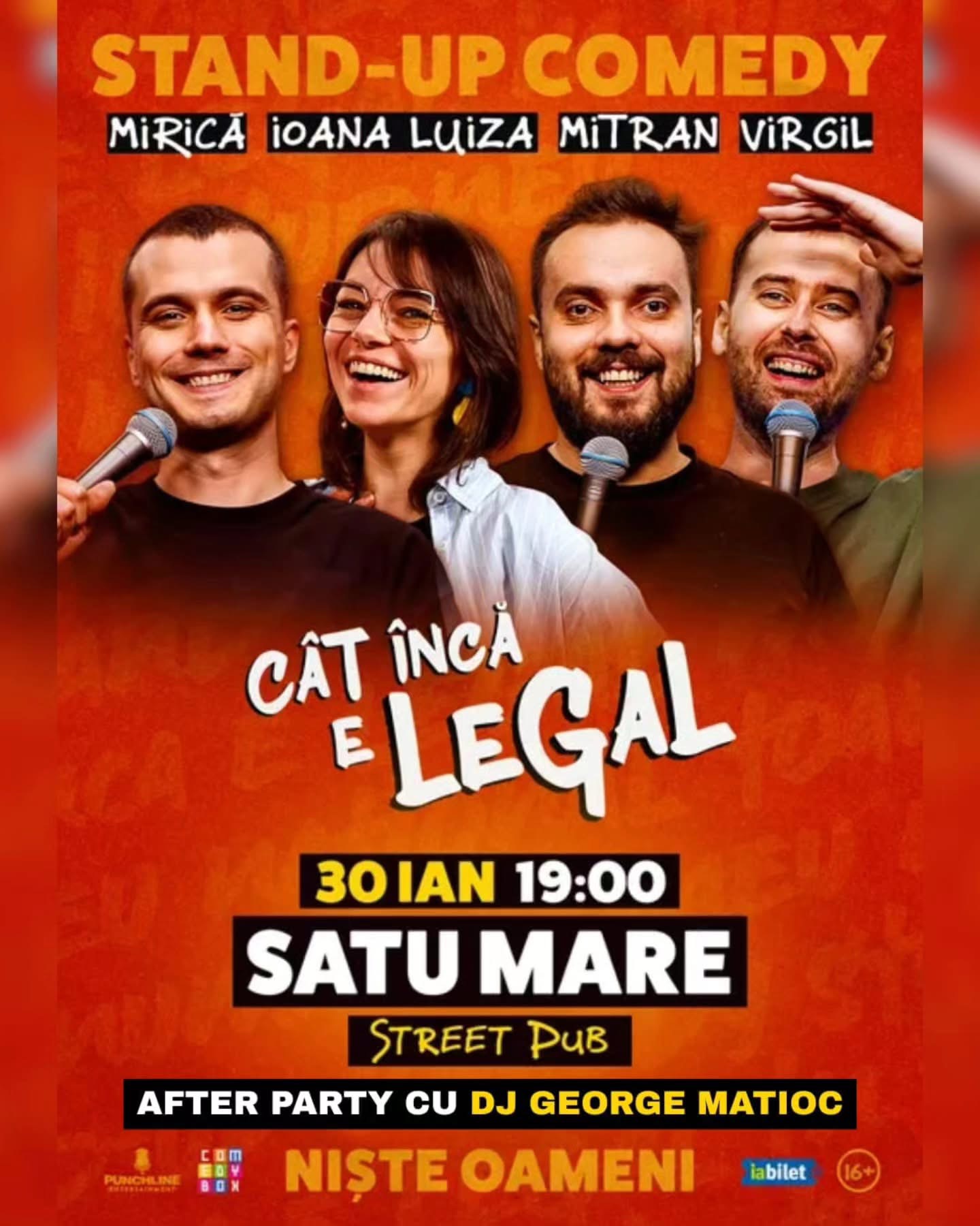 STREET PUB! Stand-up comedy de top ajunge la Satu Mare: „Cât încă e legal”