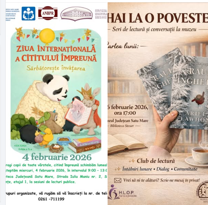 LECTURĂ Biblioteca Județeană și Muzeul Județean Satu Mare – locurile unde poveștile prind viață