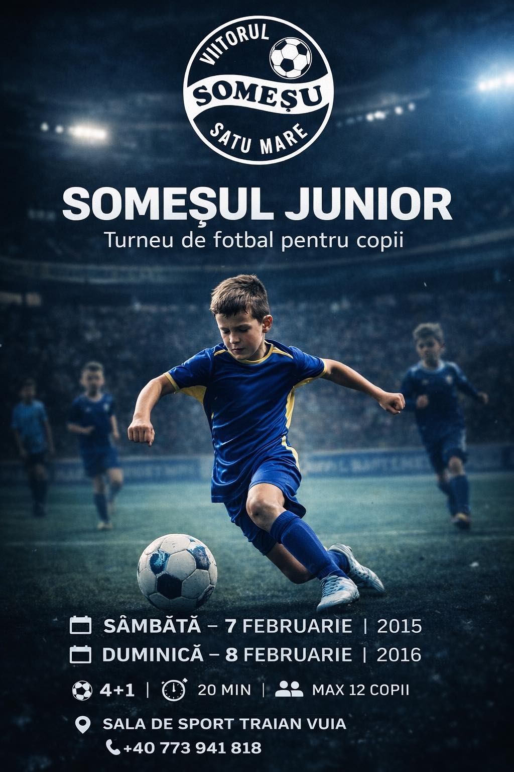 Turneu de fotbal pentru micii campioni, la Satu Mare