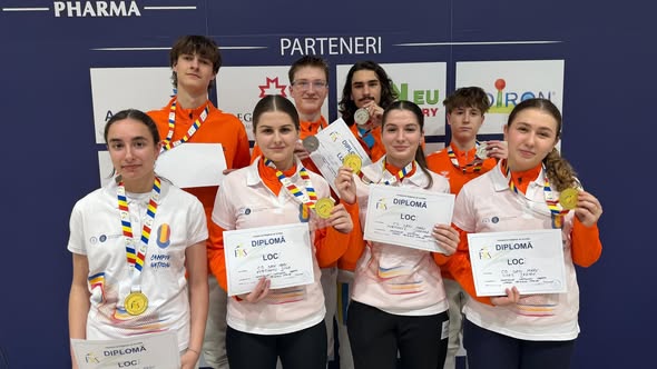 Scrimă:  Aur și argint pentru echipele sătmărene la Campionatul Național de spadă- cadeți