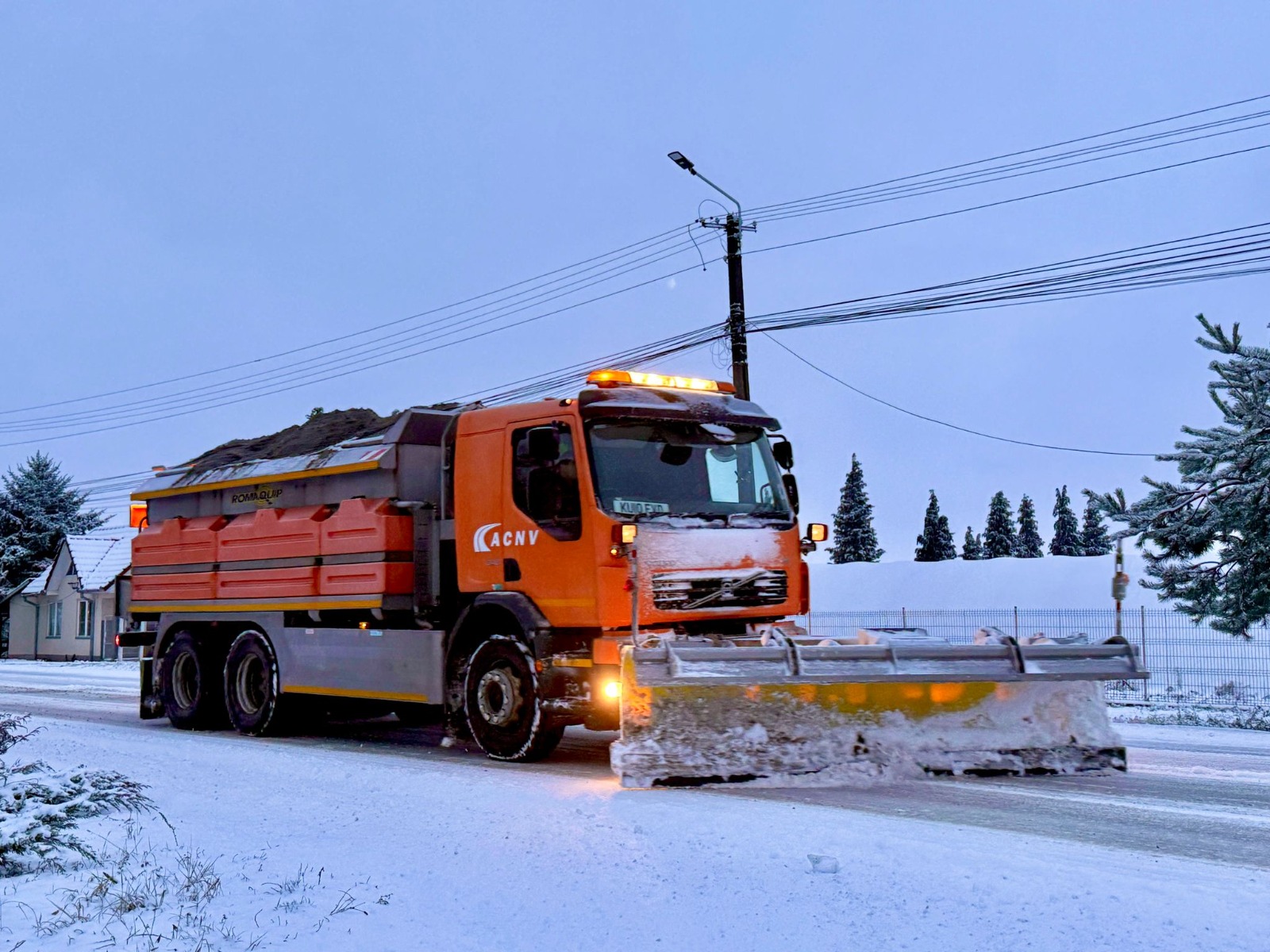 PRUDENȚĂ Atenționare pentru șoferi: trafic rutier în condiții de iarnă în județul Satu Mare