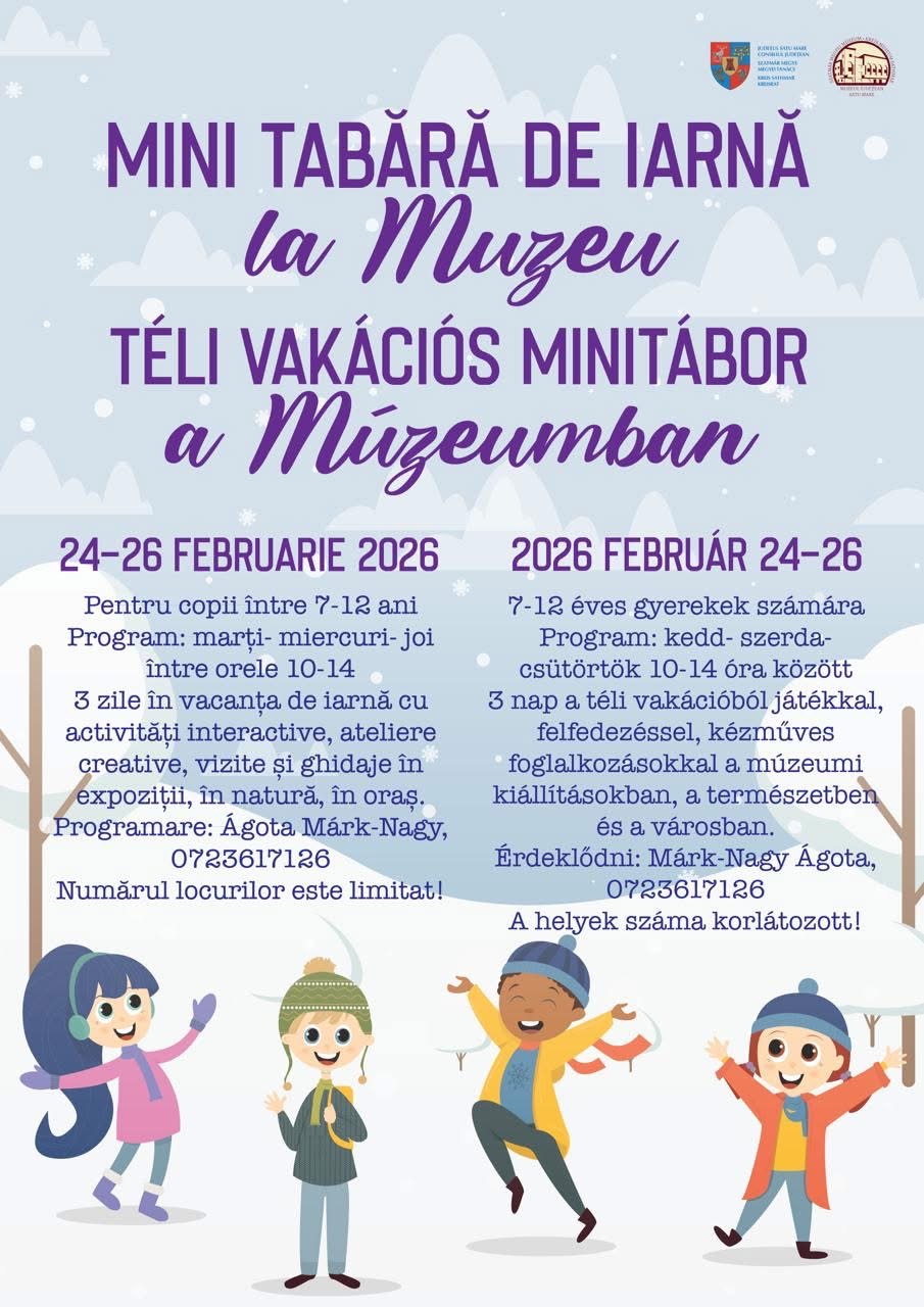 Minitabără de iarnă pentru copii la Muzeul Județean Satu Mare