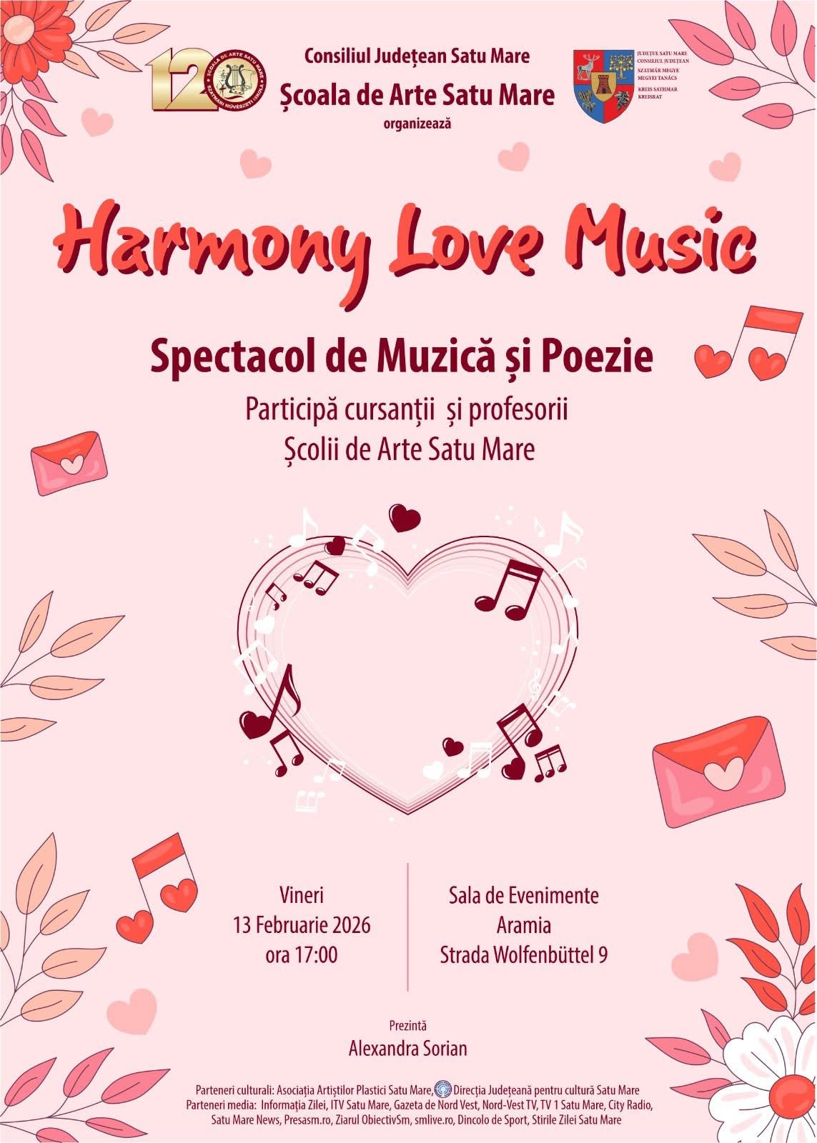„Harmony Love Music” – spectacol de muzică și poezie la Satu Mare