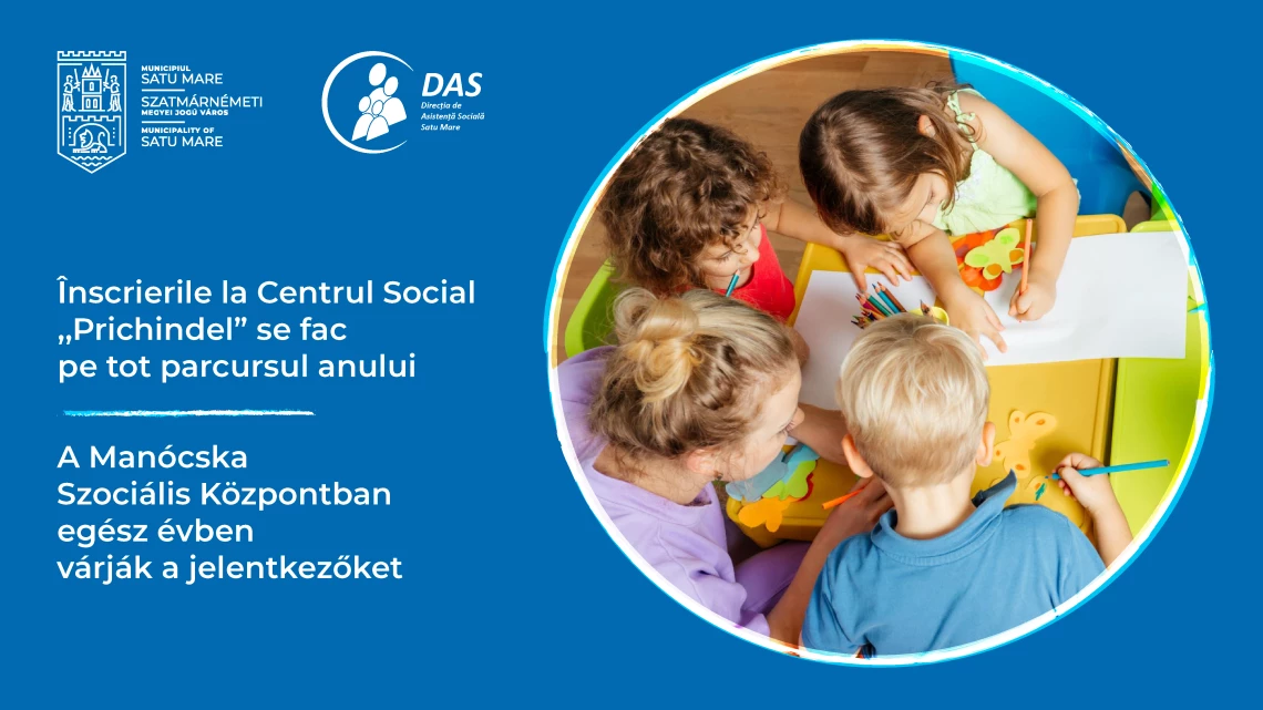 SPRIJIN Centrul Social „Prichindel” oferă sprijin gratuit copiilor vulnerabili din Satu Mare