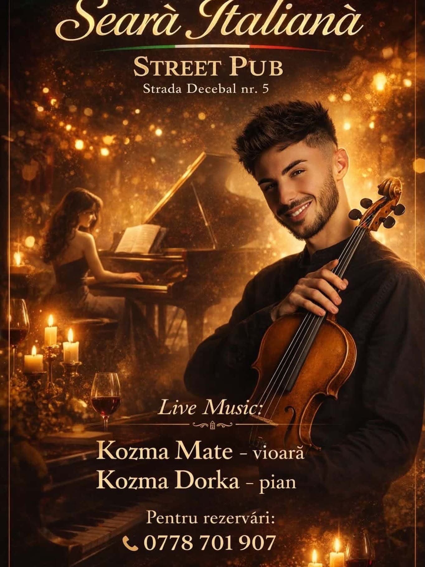 Seară Italiană de Neuitat la Street Pub