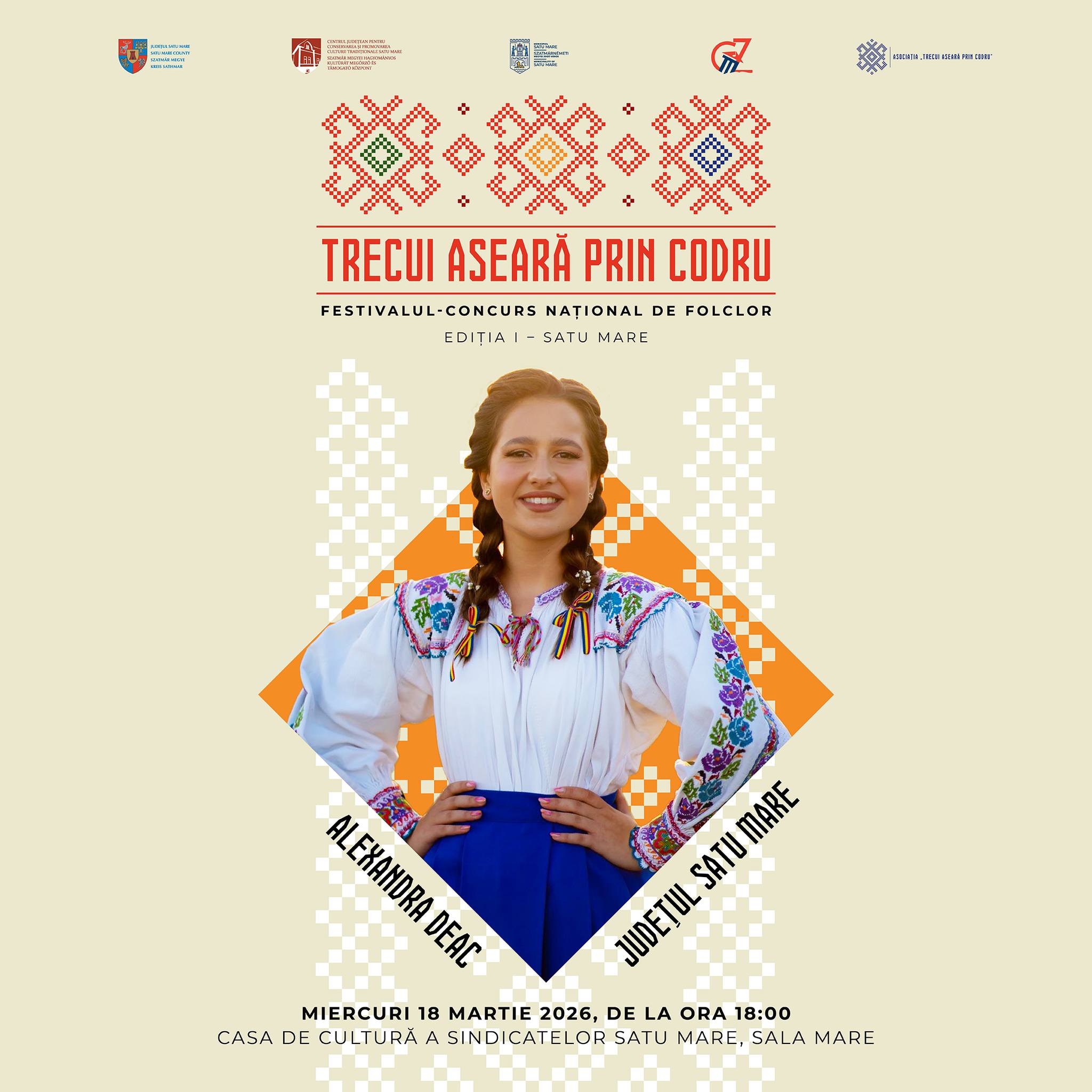 10 tineri soliști din toată țara, în finala Festivalului Național de Folclor „Trecui aseară prin codru”, la Satu Mare