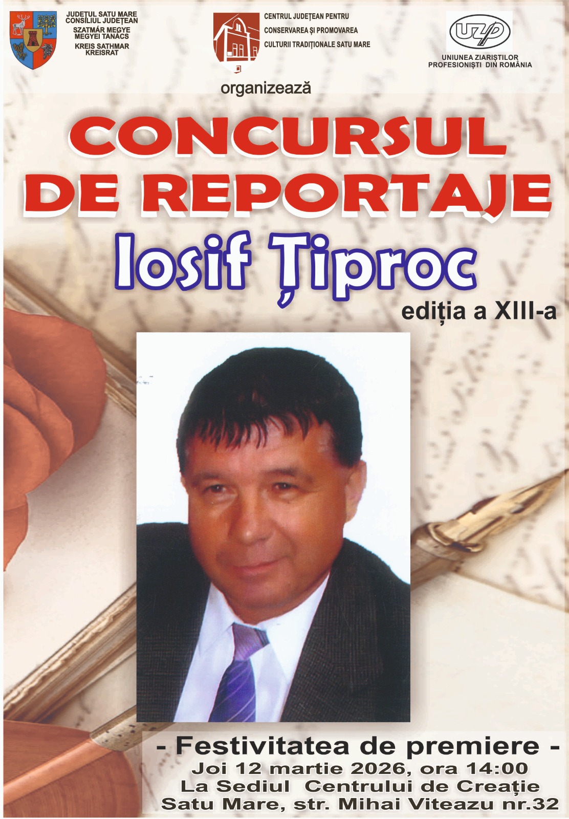 TALENTE. Tineri reporteri premiați la concursul „Iosif Țiproc”, ediția a XIII-a