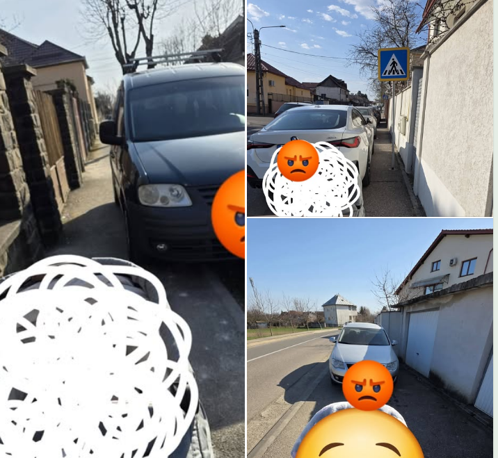 Trotuarul e pentru.... “fraieri”! “Adevărații șoferi” parchează pe el!?