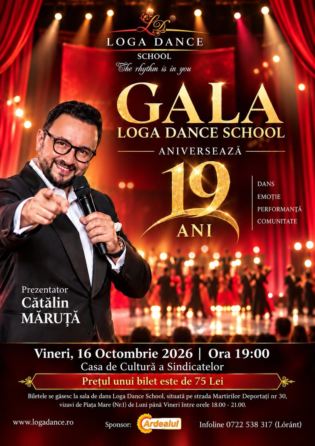 Gala Loga Dance School 2026 | Aniversare 19 ani | Casa de Cultură a Sindicatelor Satu Mare
